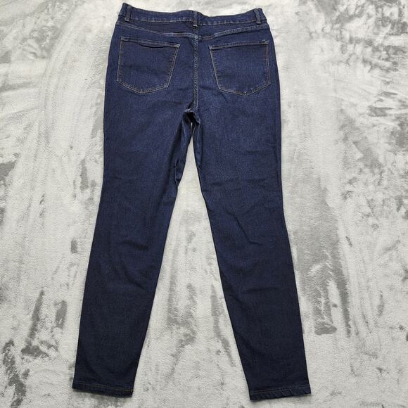 No Boundaries Jeans Womens 15 Juniors Blue Dark Wash High Rise Skinny Stretch - Picture 2 of 12